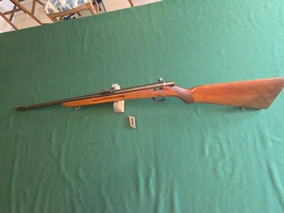 Mauser MS 420 clip fed 22 long rifle, very nice original rifle - Image 5 of 10