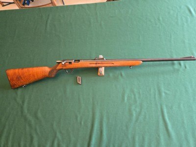 Mauser MS 420 clip fed 22 long rifle, very nice original rifle - Image 1 of 10