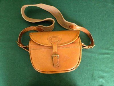Lewis Drake shotshell case (Roosevelt and Drake) Buffalo hide