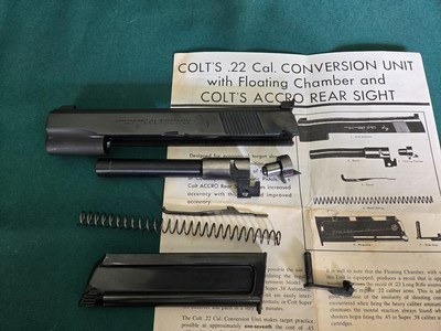 Colt 22 lr conversion unit for 1911 type pistols, 3td model, complete