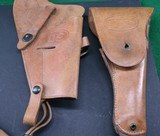 Excellent WWII 1943 U.S. Colt 1911A1 .45ACP, US Marked M1916 Holster and US Marked WWII Tanker Holster - 11 of 14