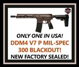 ONLY ONE IN USA! Daniel Defense DDM4 V7 P Mil Spec+ 300 BLK 02-128-00166 BRAND NEW FACTORY SEALED, NO CC FEES, 300 BLACKOUT UPC: 818773020725 - 1 of 2