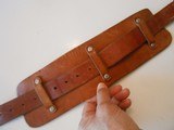 Vintage Pre-Owned Brown Leather M.H. Canjar Denver Co Rifle Sling w. Arm Cuff - 5 of 11