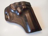 Kramer 686 Stitched Leather OWB Open Top, Open Muzzzle RH Holster - 1 of 12
