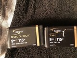 Speer 9 mm Gold Dot Hollow Points.
100 each unopened - 2 of 3