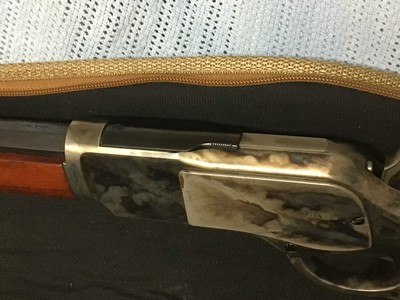 A Uberti from Massachusetts Long Range Lever Action 45 Colt 30 inch Barrel - Image 4 of 15
