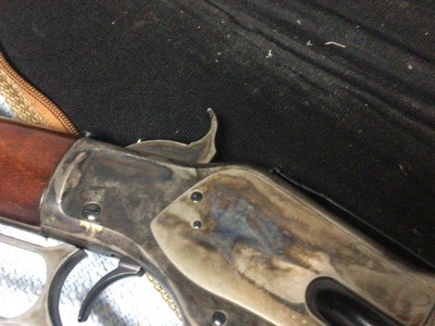 A Uberti from Massachusetts Long Range Lever Action 45 Colt 30 inch Barrel - Image 10 of 15