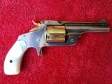 Silver and gold plated 38 Smith and Wesson model 2 break top in immaculate condition - 2 of 16