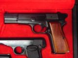 BROWNING 3 PISTOL SET BABY 25, 1955 380 CAL AND HI POWER WITH CASE - 3 of 15