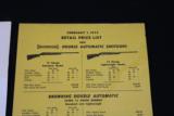 BROWNING DOUBLE AUTOMATIC CATALOG AND DEALER PRICE SHEET - 4 of 5