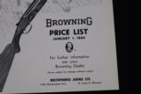 BROWNING GUN CATALOG AND PRICE SHEET FROM 1960 - SOLD - 7 of 9