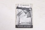 BROWNING BOOKLET FOR 380 AUTOMATIC PISTOL - 1 of 2