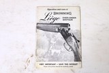 BROWNING LIEGE BOOKLET - 1 of 2