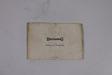BROWNING AUTO 5 BOOKLET - SOLD - 2 of 2
