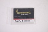 BROWNING AUTO 5 12 AND 20 GA MAG BOOKLET - 1 of 1