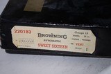 BROWNING SWEET SIXTEEN ( NIB ) SALE PENDING - 9 of 9
