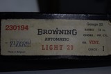 BROWNING AUTO 5 LIGHT TWENTY ( NEW IN BOX ) - 9 of 9