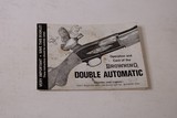 BROWNING DOUBLE AUTOMATIC BOOKLET - 1 of 1