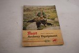 BEAR ARCHERY EQUIPMENT ADVERTISEMENT - 1 of 2
