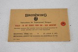 BROWNING SUPERPOSED BOOKLET ( 1960 ) - 1 of 2