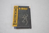 BROWNING A-BOLT BOOKLET - 1 of 2