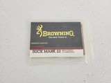 BROWNING BUCKMARK BOOKLET - 1 of 2