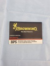 BROWNING BPS BOOKLET