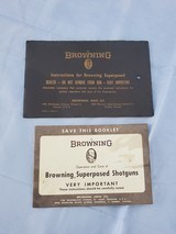 BROWNING SUPERPOSED BOOKLET - 1 of 2