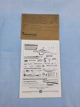 BROWNING TROMBONE PAPERWORK - 2 of 2