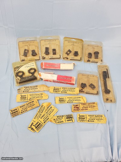 LOT OF SCOPE BASE AND RINGS