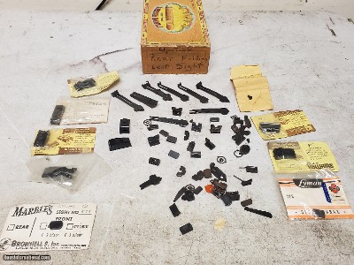 LARGE LOT OF REAR SIGHTS FOR RIFLE