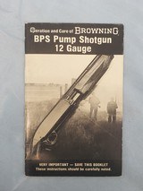 BROWNING BPS 12 GA BOOKLET