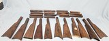 LARGE LOT OF WINCHESTER RIFLE STOCKS AND FOREARM - 1 of 4