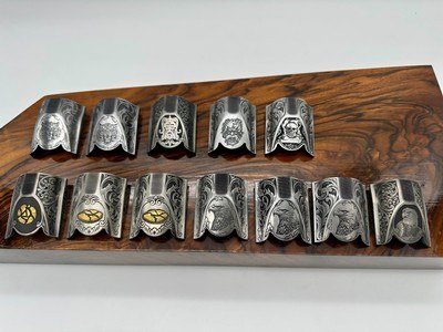 Krieghoff Custom Engraved Top Latches and Barrel Hangers