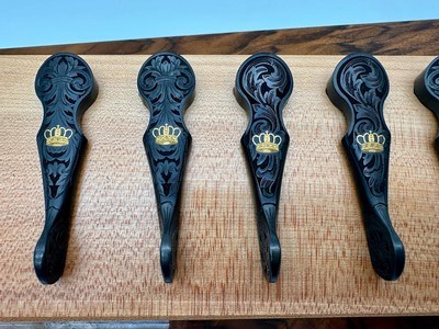 Perazzi SCO Engraved Top Levers Gold Crown Pierced