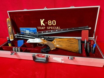 Krieghoff K80 Trap Special Combo TOP Single 32/34 LIKE NEW