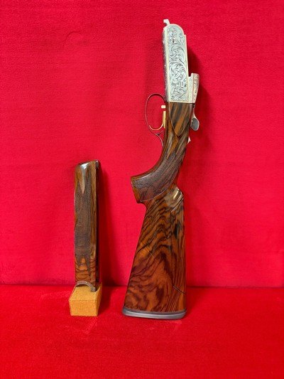 Krieghoff K20 Custom Gold Asprey Scroll 20/28 Gauge Parcour Combo Crown Wood - Image 5 of 11