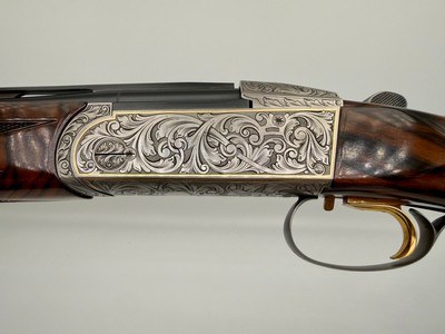 Krieghoff K20 Custom Gold Asprey Scroll 20/28 Gauge Parcour Combo Crown Wood - Image 7 of 11