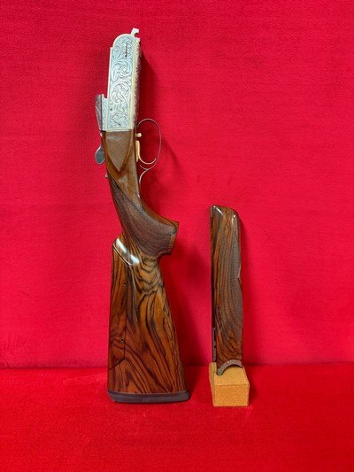Krieghoff K20 Custom Gold Asprey Scroll 20/28 Gauge Parcour Combo Crown Wood - Image 4 of 11