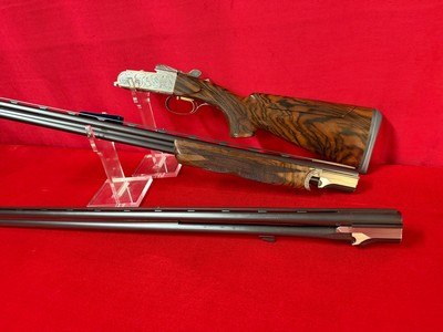 Krieghoff K20 Custom Gold Asprey Scroll 20/28 Gauge Parcour Combo Crown Wood - Image 2 of 11