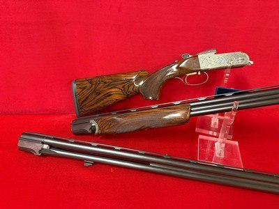 Krieghoff K20 Custom Gold Asprey Scroll 20/28 Gauge Parcour Combo Crown Wood - Image 3 of 11