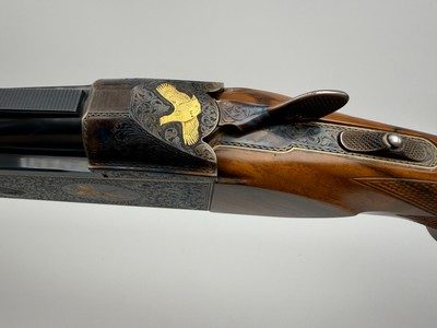 Krieghoff K80 Gold Uplander Case Color Badillini Engraved - Image 10 of 11