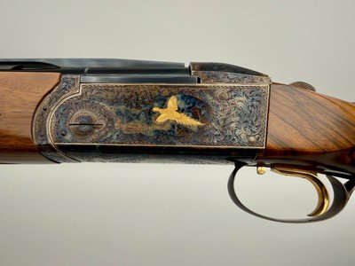 Krieghoff K80 Gold Uplander Case Color Badillini Engraved - Image 7 of 11