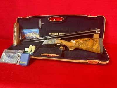Krieghoff K80 Gold Uplander Case Color Badillini Engraved - Image 1 of 11