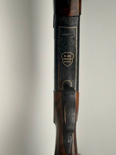 Krieghoff K80 Gold Super Scroll Blued Sporter LIKE NEW - Image 8 of 11