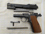 Browning Belgium Made Hi-Power Pistol in 9mm with Tangent Sight and Cut for Stock Backstrap - 2 of 10