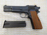 Browning Belgium Made Hi-Power Pistol in 9mm with Tangent Sight and Cut for Stock Backstrap - 1 of 10