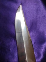 Bowie knife, steel & brass, 15 5/16
