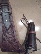 Leather holster rig, revolver - 13 of 14
