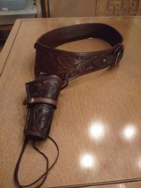 Leather holster rig, revolver - 7 of 14